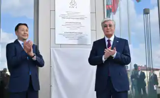 Астана: Президент Казахстана открыл штаб-квартиру СВМДА на улице Достык 15 октября 2023 года