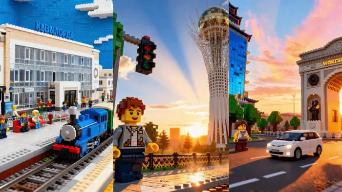 LEGO City: Астана, Алматы и Кызылорда в мире популярного конструктора Уральске