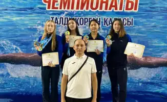 Команда Жетісу устанавливает новый национальный рекорд в эстафете 4×200 м вольным стилем