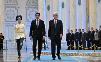 Токаев встретил президента Туркменистана в Акорде: начало государственного визита