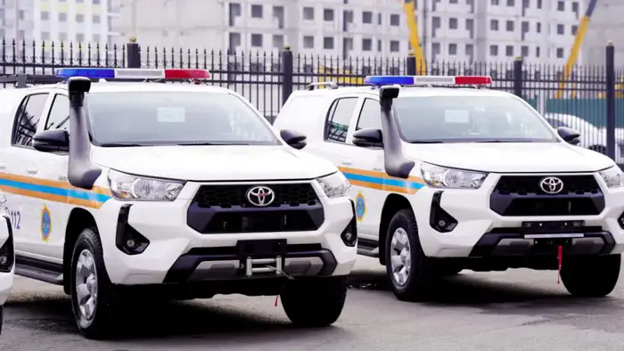 ТУРКЕСТАН: ДЕПАРТАМЕНТУ ПО ЧРЕЗВЫЧАЙНЫМ СИТУАЦИЯМ ВРУЧЕНЫ КЛЮЧИ ОТ НОВОЙ ТЕХНИКИ (2)