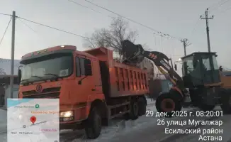 Астана в белом плену: 3 000 дорожных рабочих и 1 400 единиц техники сражаются со снегом