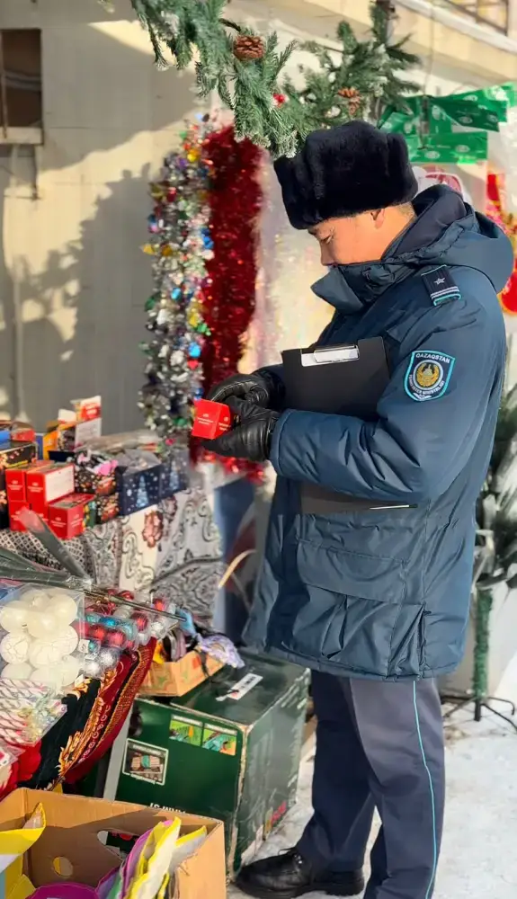 Меры безопасности на новогодние праздники от Департамента полиции ВКО Уральске