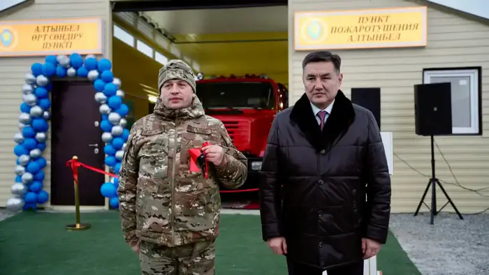 В районе Улкен Нарын открыт добровольный пожарный пост (3)