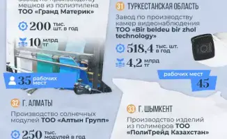 33 новых промышленных предприятия в Казахстане в 2025 году