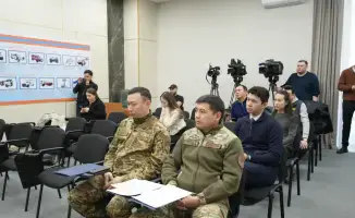 Брифинг МЧС по пожарной безопасности в Казахстане