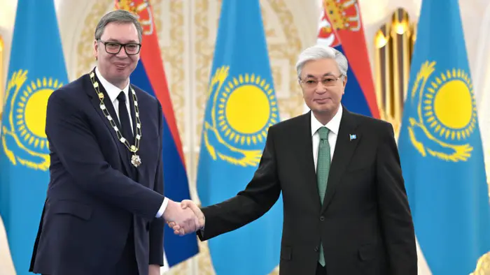 Президент Сербии награждён орденом 'Алтын Қыран' в Астане от Касым-Жомарта Токаева Уральске