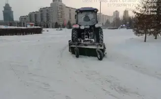 В Астане за ночь вывезли более 63 тысяч кубометров снега