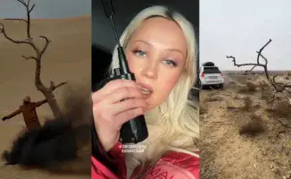 Российская поп-звезда Клава Кока приехала в Казахстан для съемок нового клипа, но столкнулась с неожиданной проблемой, едва не застряв в пустыне Мангистау. Певица поделилась кадрами своего приключения.