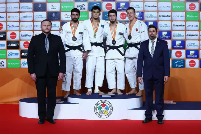 Сборная Казахстана по дзюдо на Гран-при Австрии 1 золотая 1 бронзовая медали Уральске