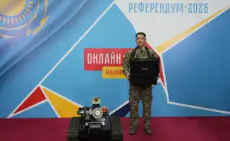 Казахстан представляет инновационного робота-пожарного на республиканском онлайн-марафоне для повышения безопасности спасателей