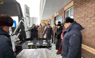 В Кокшетау специализированный детский сад «Аяла» получил новый автобус для детей с особыми потребностями