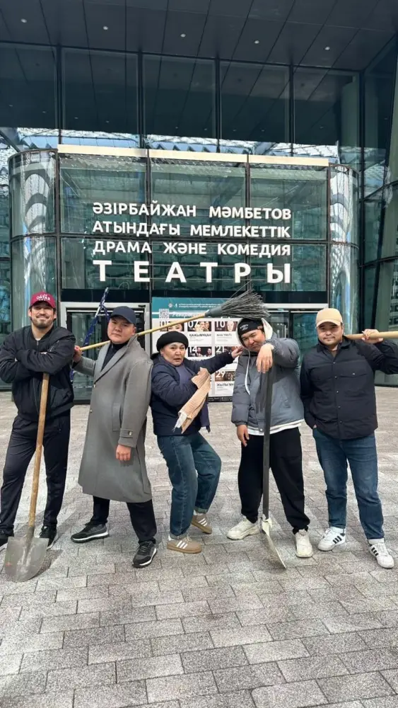 Театры Астаны: Сцена чистоты в рамках акции «Таза Қазақстан» Уральске
