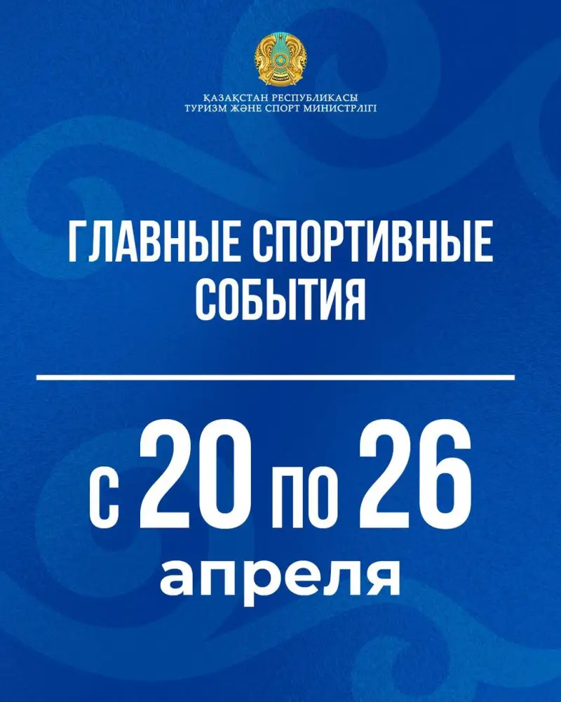 Спортивные события Казахстана: 20-26 апреля Уральске