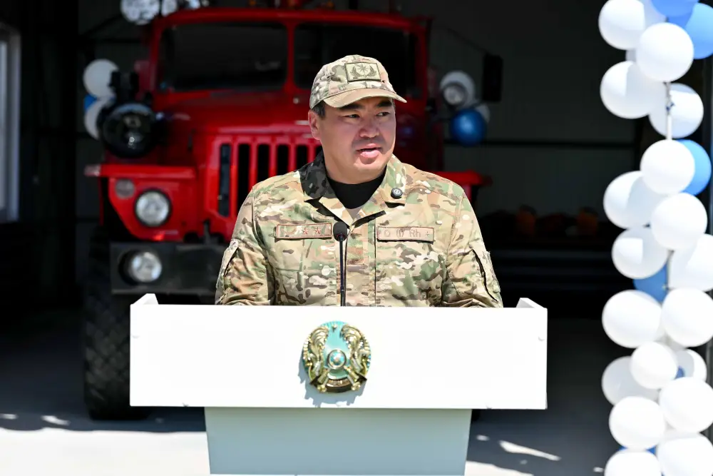 В селе Кызылкесик Аксуатского района открыт пожарный пост (4)