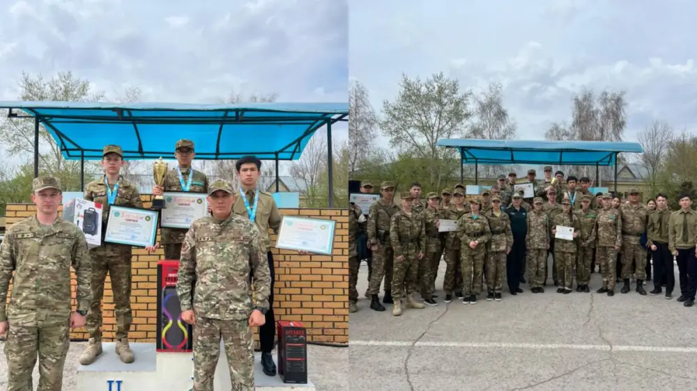 Завершение военно-патриотического сбора "Жас Бүркіт – 2026" в Караганде: соревнования среди учащихся и студентов Уральске