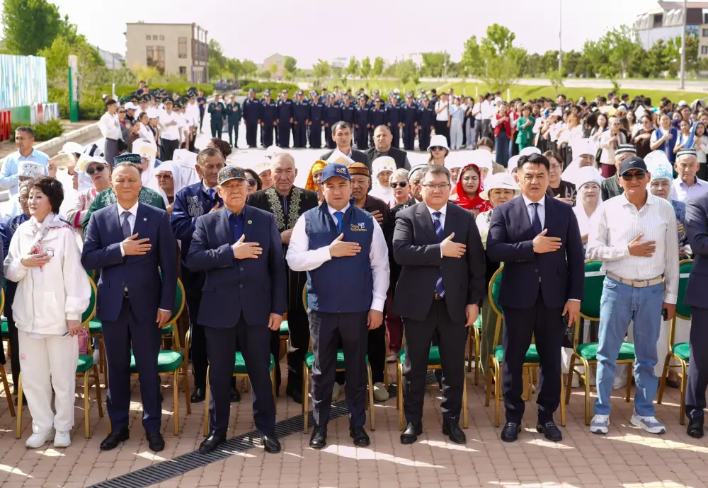 В ТУРКЕСТАНЕ ОТКРЫЛАСЬ АЛЛЕЯ «ТАЗА ҚАЗАҚСТАН» (2)