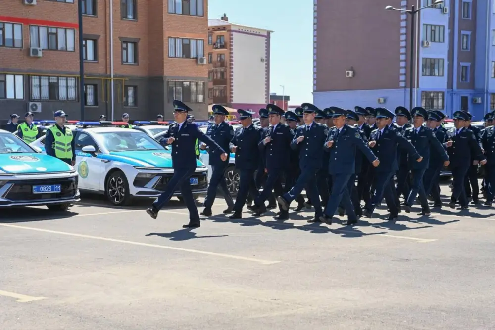 Полицейским выдали новые служебные автомобили в Кызылординской области (2)