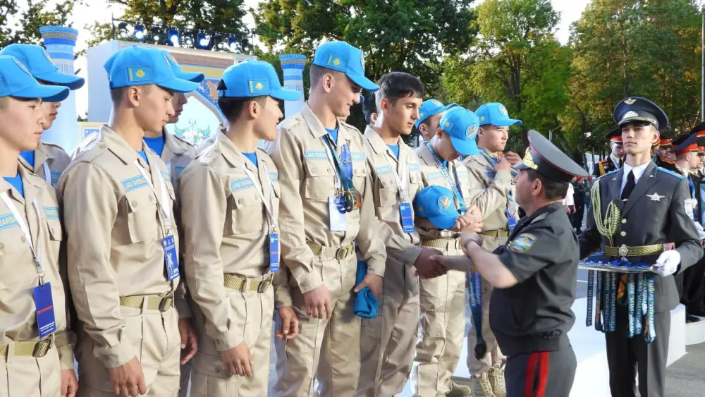 Команда «Абай қырандары» завоевала второе место на соревнованиях юных патриотов в Узбекистане (6)