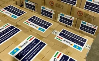 Казахстан отправил 30 вагонов помощи в Иран
