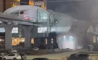 Пламя на рельсах: локальное возгорание в сердце Астаны на станции LRT 'Театр'